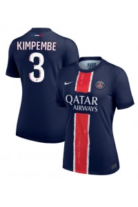 Paris Saint-Germain Presnel Kimpembe #3 Jalkapallovaatteet Naisten Kotipaita 2024-25 Lyhythihainen